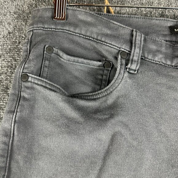 Banana Republic Pants Womens 4 Ryan Fit Gray Cotton Stretch Pockets Flared Leg - Picture 3 of 8